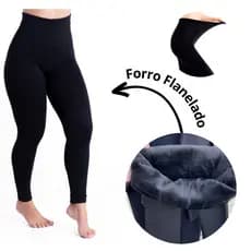 Kit 4 Meia Calça Térmica Peluciada Inverno Forro Quentinho Sem Pé Alta Elasticidade Unissex