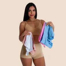 Kit 5 Calcinhas Boxer Feminina Canelada Sem Costura Poliamida Premium Confortável