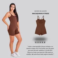 Macaquinho Fitness Feminino Poliamida Costas Trançada Alça Fina Zero Transparência Academia Corrida Oferta
