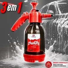 Pulverizador Snow Foam 3 Bicos Borrifador Lavagem Espuma Estética Automotiva Manual 2L Profissional Pressão Shampoozeira