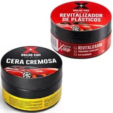 Cera Automotiva Carnaúba Polimento Riscos E Queimados Espelhamento Cerâmico e Revitalizador de Plástico Para Choque