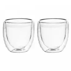 Cj 2 Copos de Café de Vidro Borossilicato Gomos 80ml - Wolff