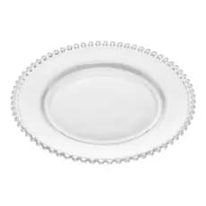 Prato Wolff Pearl De Cristal Incolor 28 Cm