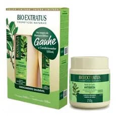 KIT ANTIQUEDA JABORANDI SH 250ml+COND 150ml  BIO EXTRATUS + BANHO CREME 250G ANTIQUEDA JABORANDI