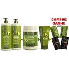 KIT PÓS QUÍMICA BIO EXTRATUS: 1 SH 1L+1 COND 1L+1 BANHO 1KG + 1 FINALIZ 150G + 🎁BRINDE🎁