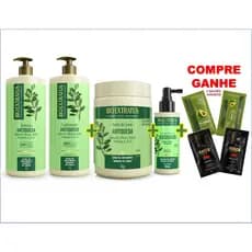 KIT JABORANDI ANTIQUEDA BIO EXTRATUS - SH 1L + COND 1L + BANHO CR 1KG + TONICO 100ML +🎁BRINDE🎁