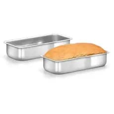 Jogo Forma Assadeira 1, 2 e 3 Bolo Pão bolo Ingles  Retangular de Alumínio