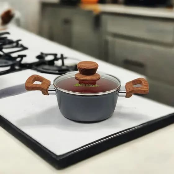 Panela Caçarola Antiaderente Cerâmica Indução 22 cm