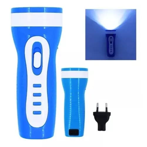 Lanterna Recarregável Portátil 5 Led's Lanterna de Mão Camping Trilhas Emergências Bivolt