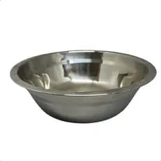 Bacia Redonda Higiene Tigela Polida Bowl Pote Multiuso 22x7,5cm Inox