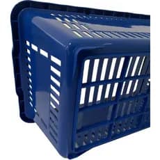 Cesta Cestinha Plástica Supermercado AZUL MERCADO, mercadinho, quitanda, mercearia, açogue, petshop, compras