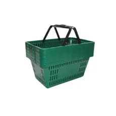 Kit 10 Cesta Cestinha Plástica Supermercado VERDE MERCADO, mercadinho, quitanda, mercearia, açogue, petshop, compras