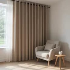 CORTINA BLACKOUT em TECIDO PREMIUM GROSSO Com Ilhos CROMADO BLACKOUT Corta Luz