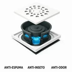 Adaptador Tira Mau Cheiro Ralos De Encamentos E Porta Grelhas 10cm p/ Banheiro