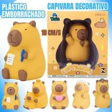 Capivara Decorativa 10cm de Plástico Emborrachado – Fofa e Colecionável