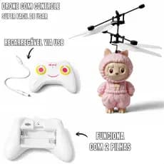 Mini Drone Voador Sensorial Infantil Recarregável USB