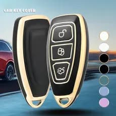 3 Botões Caso Chave Do Carro Para Ford C-Max Mondeo Kuga Fiesta Titânio Focus 3 4 ST MK3 MK4 Fob Capa Saco