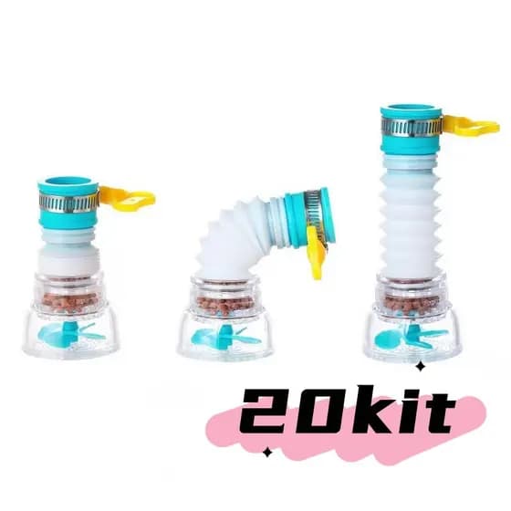 Kit 20 Chuveirinho Bico Torneira De Água Retrátil Giratória 360° Com Filtro Torneira Cozinha