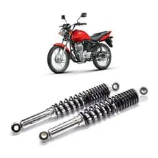 Par Amortecedor Traseiro para Moto Cg 125 Fan Titan 2000 a 2012 Marca Auroch