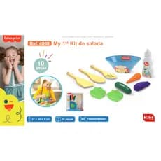 Kit Salada Infantil Brinquedo Comidinhas Cozinha Saudável 10 Peças