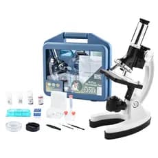 Microscópio Infantil Científico 1200X com Maleta e 28 Acessórios