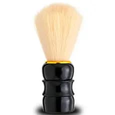 Pincel De Barbear Super Barba Gold Series Extra Macio Preto Sintético