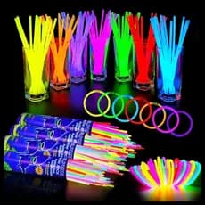100 Unidades Pulseiras Neon Fluorescentes Tubo Para Festa Aniversário Casamento
