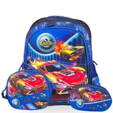 Kit Mochila Dia a Dia Escolar Infantil Menino - Mochila + Lancheira + Estojo Volta às Aulas