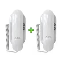 2 Interfone Interno Monofone Universal Residencial S100 AGL com 02 botões