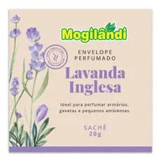 Kit 2 Envelopes Perfumados Lavanda Francesa Mogilândi Sache 20g Gavetas Armários Guarda Roupas
