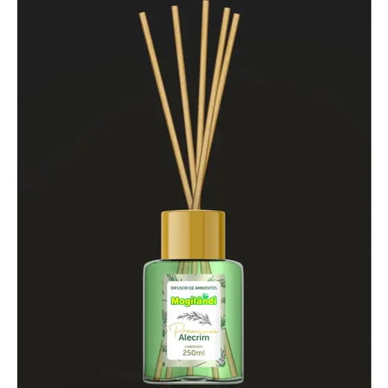 Difusor de Aromas Varetas Premium Mogilândi 250ML Alecrim Pronta Entrega