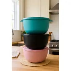 Kit Potes Cozinha Bowl 3 Pote 2,800 ml Redondo Pote Para Grandes Porçoes
