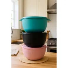Kit 3 Bowls 2800ml com Tampa BPA Free – Potes Grandes para Armazenar Alimentos brasil