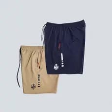 Kit 2 Bermuda Short Tactel Com Elastano Short Masculino Academia Treino Esporte  Praia Basico Liso