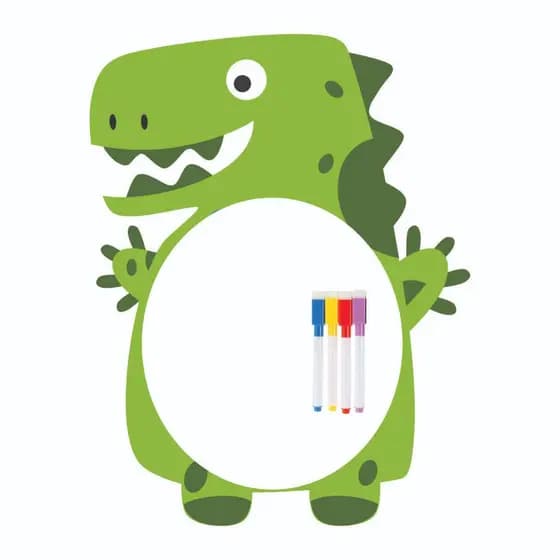Lousinha Dinossauro Madeira Quadro Branco Infantil Pedagógico Educativo Didático