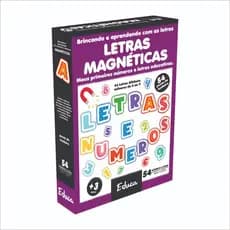 Imã Alfabeto Letra Números Educativo para Quadro Lousa Magnético Pedagógico Madeira Alfabetização