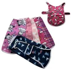 Roupa Pet com ajuste no Velcro, Cachorro Roupinha Soft Macho Fêmea Frio Inverno Todos Os Tamanhos
