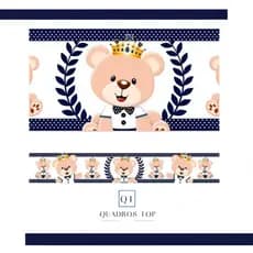 Faixa Decorativa Urso Rei Decoração Quarto Infantil Vários Modelos