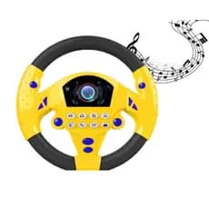 Volante Divertido Direção Animada com Buzina Sirenes Musicas