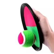Kit 2 raquetes Velcro + Bola De Tênis Esporte Infantil Bate Gruda Frescobol
