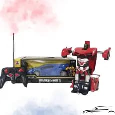 Brinquedo Carrinho Transforme Super Robô à Pilha Controle Remoto