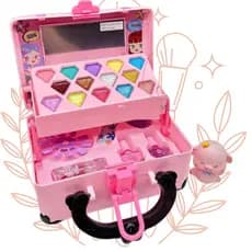Kit Maleta Maquiagem Infantil Completa Com Maleta