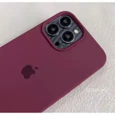 Capa case Aveludada Silicone Cor BORDO/MARSALA PARA IPHONE X  XS XSMAX XR 7, 8, 11, 12, 13, 14, 15, 16 PLUS PRO MAX