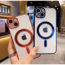 CAPA LUXO COM MEGSAFE RESISTENTE COLOR PARA IPHONE 11 12 12PRO 12PROMAX 13 13PRO 13PROMAX 14 14PROMAX