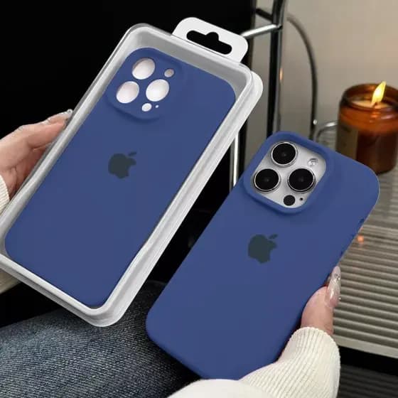 Capa Case Capinha Aveludada Silicone AZUL MARINHO 7/8G, 7/8PLUS XS XR XSMAX 11 12 13 14 15 16 PLUS PRO MAX