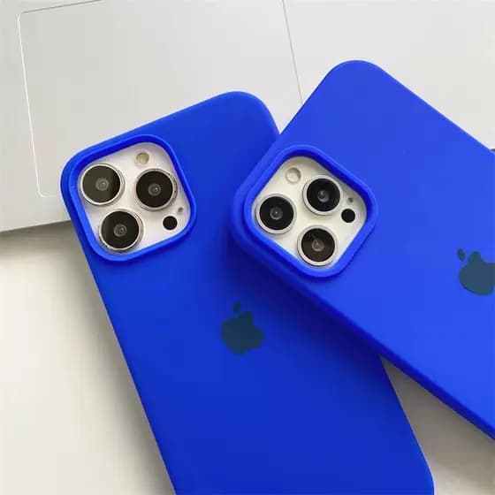 Capa Case Capinha Aveludada Silicone AZUL CANETA 7/8G, 7/8PLUS XS XR XSMAX 11 12 13 14 15 16 PLUS PRO MAX