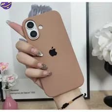 Capa Silicone case Brawn Marrom caramelo Claro Capinha case aveludada macia para iPhone 11/12/13:14/15/16Promax
