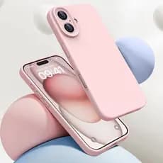 Capa Case iPhone 16/ 16plus Aveludada Premium Fechada com Proteção de Câmera