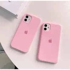 Capa Case Capinha Aveludada Silicone ROSA BEBE 7/8G, 7/8PLUS XS XR XSMAX 11 12 13 14 15 16 PLUS PRO MAX