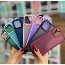 Capa Capinha Space Colorida Para IPHONE FOSCA Acrilico Fosca Alta qualidade 11 / 16 / 16PLUS / 16PRO / 13 / 14 / 15 / 12